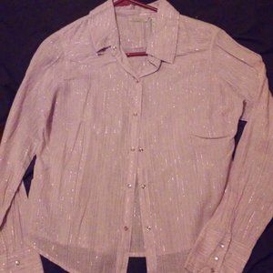 Maurices Long Sleeve Purple Shirt